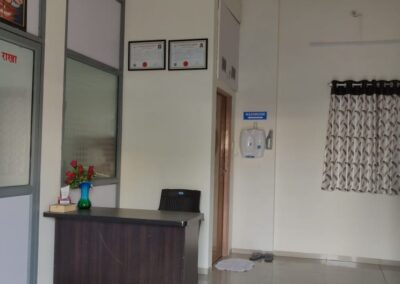 Here is the Reception counter of best acupuncture clinic in Nashik.